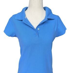 Playertees Baby Blue Polo Shirt S Old Money Preppy Golf Tennis Uniform Look